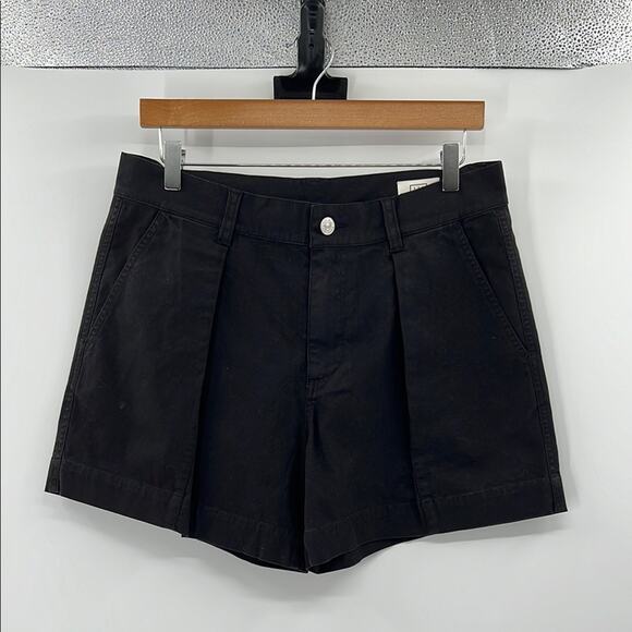 AYR Women's Pleated Front Shorts - Black - Medium - Sample - Picture 1 of 5